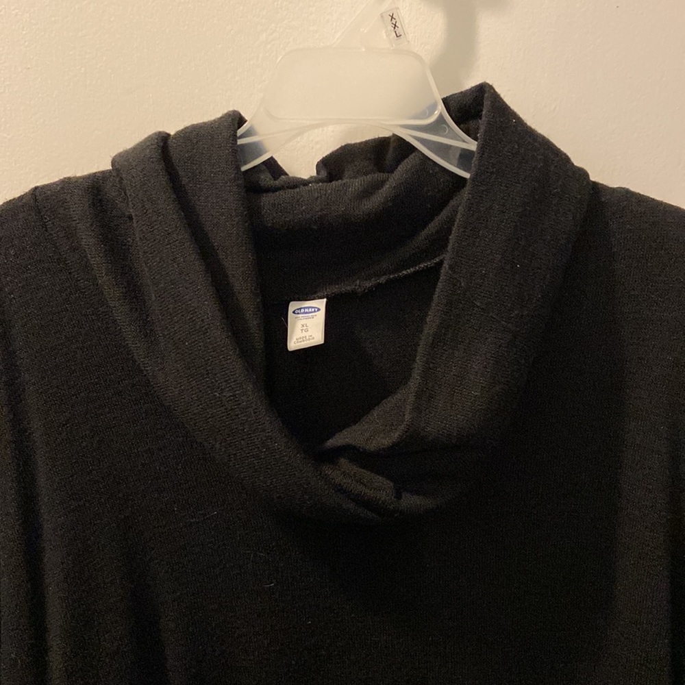 Old Navy Cowl Neck Black Sweater Dress. Long Sleeve. Size XL. - Picture 3 of 4